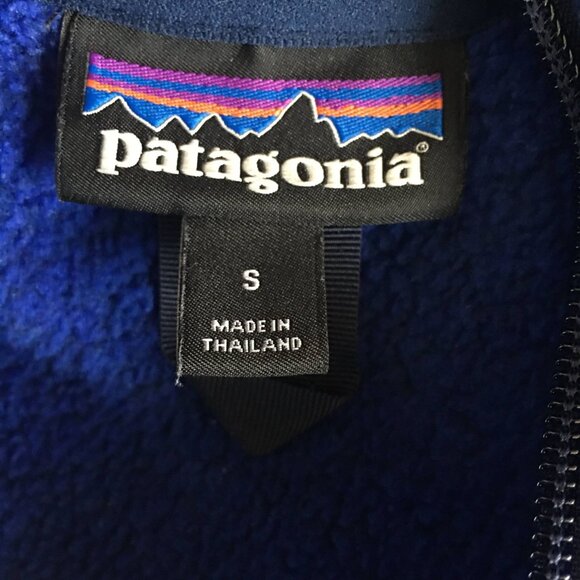 Patagonia Better Sweater Men's Size Small 1/4 Zip Pullover Fleece Top Blue - Picture 9 of 11